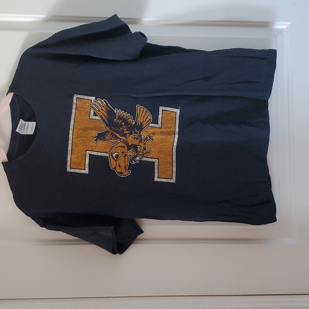 Gildan Iowa Hawkeye t-shirt with vintage logo. Like new, size L